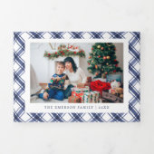 Weihnachtskarte der Marine Dreifach Gefaltete Urlaubskarte (Cover)