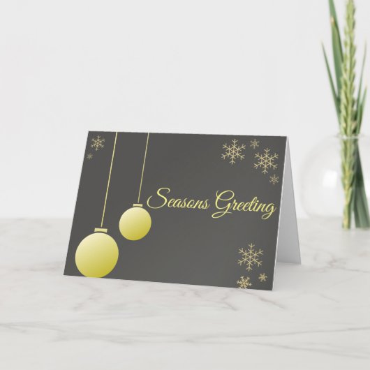 Weihnachtskarte der Modernen Designsaison Feiertagskarte (Vorderseite)