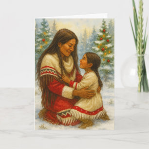 Weihnachtskarte der Native Americans Karte