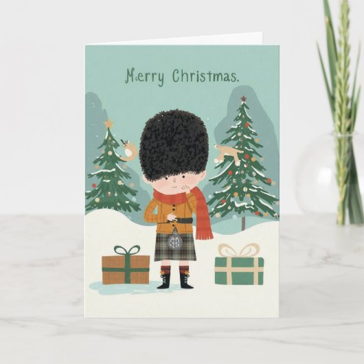 Weihnachtskarte der Queens Guard Karte (Vorderseite)