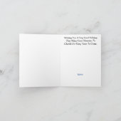 Weihnachtskarte der Royal Canadian Mountain Police Karte (Innenseite)