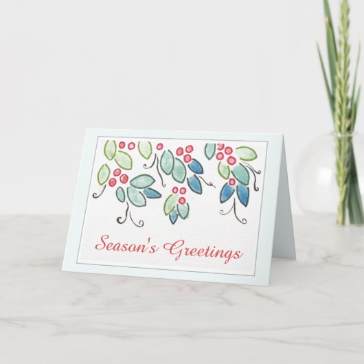 Weihnachtskarte der Vintagen Jahreszeit Karte (Vorderseite)