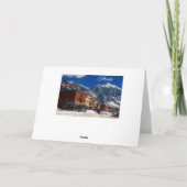 Weihnachtskarte der Winterstadt Feiertagskarte (Rückseite)