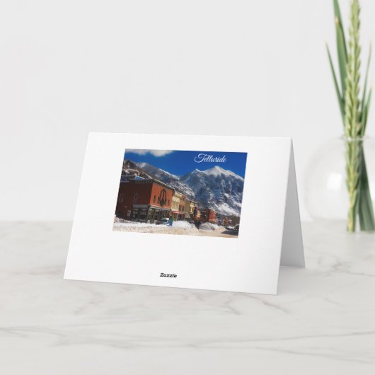 Weihnachtskarte der Winterstadt Feiertagskarte (Rückseite)