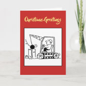 Weihnachtskarte des Abbruchauftragnehmers Feiertagskarte (Vorderseite)