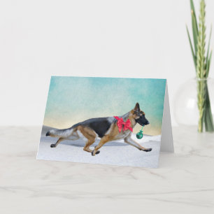 Weihnachtskarte des Deutschen Hirten Feiertagskarte