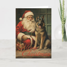 Weihnachtskarte des Deutschen Hirten Feiertagskarte