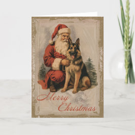 Weihnachtskarte des Deutschen Hirten Feiertagskarte