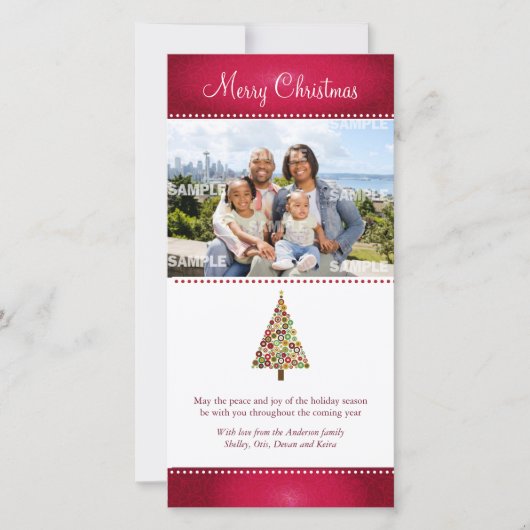 Weihnachtskarte des Festbaums Feiertagskarte (Vorderseite)