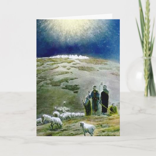 Weihnachtskarte des Hirten Feiertagskarte (Vorderseite)