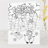 Weihnachtskarte des Kindes Karte (Gelbe Blume)