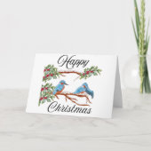 Weihnachtskarte des Kingfisher Feiertagskarte (Vorderseite)