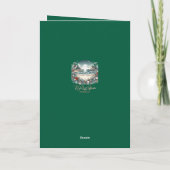 Weihnachtskarte des Küstenlebens Dankeskarte (Rückseite)