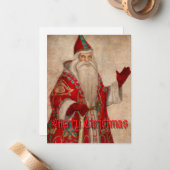 Weihnachtskarte des Mittelalters Mitteilungskarte (Vorderseite/Rückseite Beispiel)