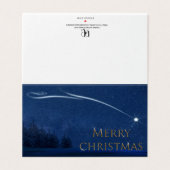 Weihnachtskarte des Nordsterns (Außenseite Aufgefaltet)