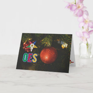 Weihnachtskarte des Order of Eastern Star Karte