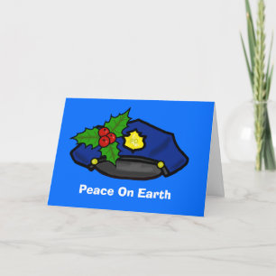 Weihnachtskarte des Polizisten für die Anpassung Karte