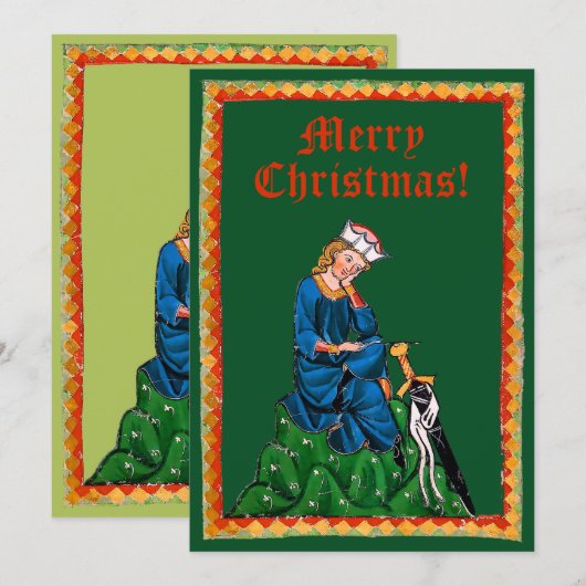 Weihnachtskarte des Prinzen Feiertagskarte (Vorne/Hinten)