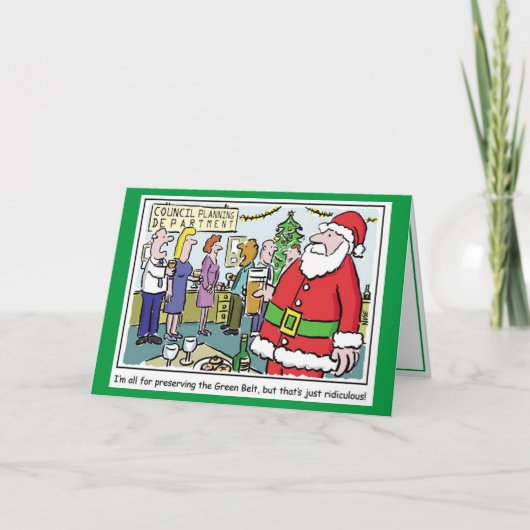 Weihnachtskarte des Rates oder der Gebietskörpersc Karte (Vorderseite)