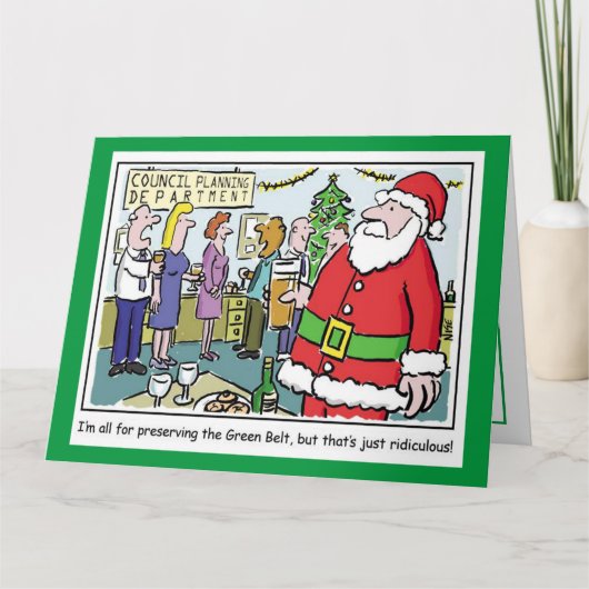 Weihnachtskarte des Rates oder der Gebietskörpersc Karte (Vorderseite)