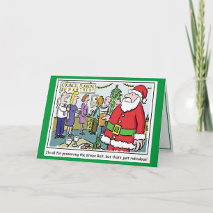 Weihnachtskarte des Rates oder der lokalen Behörde Karte