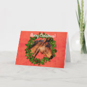 Weihnachtskarte des Roten Barns und des Todes Karte (Vorderseite)