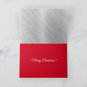 Weihnachtskarte des Roten Glitzer Feiertagskarte (Innenseite)