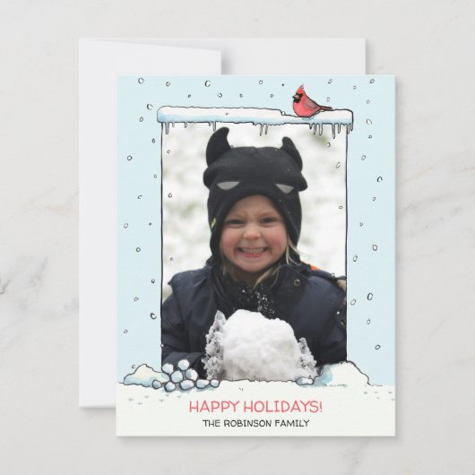 Weihnachtskarte des Roten Kardinals, Kardinal Feiertagskarte (Vorderseite)