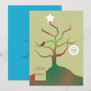 Weihnachtskarte des Unternehmens Tree of Art Karte