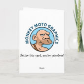 Weihnachtskarte des Vaters: Cavemen Karte (Rückseite)