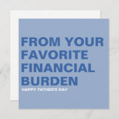 Weihnachtskarte des Vaters Feiertagskarte (Vorne/Hinten)