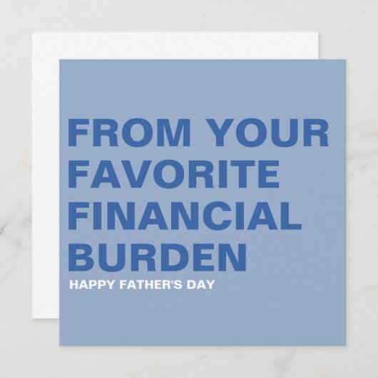 Weihnachtskarte des Vaters Feiertagskarte (Vorne/Hinten)