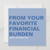 Weihnachtskarte des Vaters Feiertagskarte (Vorderseite)