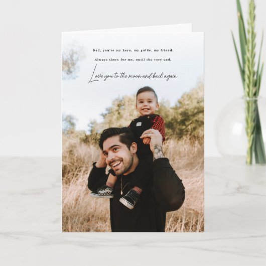 Weihnachtskarte des Vaters Feiertagskarte (Vorderseite)