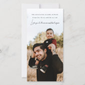 Weihnachtskarte des Vaters Feiertagskarte (Vorderseite)