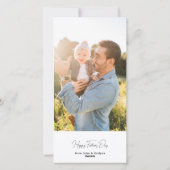 Weihnachtskarte des Vaters Feiertagskarte (Rückseite)