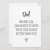 Weihnachtskarte des Vaters Feiertagskarte (Vorne/Hinten)