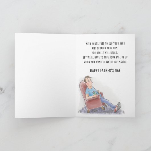 Weihnachtskarte des Vaters Karte (Innenseite)