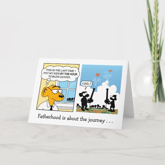 Weihnachtskarte des Vaters Karte (Vorderseite)