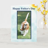 Weihnachtskarte des Vaters mit Sonnenbadebecken Karte (Gelbe Blume)