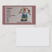 Weihnachtskarte des Vaters Visitenkarte (Vorne/Hinten)
