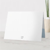 Weihnachtskarte des verzauberten Waldes Karte (Rückseite)