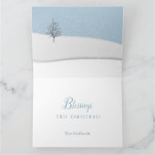 Weihnachtskarte des verzauberten Waldes Karte (Innenseite)