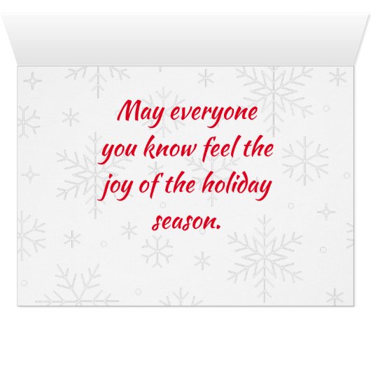 Weihnachtskarte des Weihnachtsmanns (Innenansicht Horizontal (Unten))