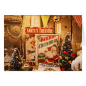 Weihnachtskarte des Weihnachtsmanns (Vorderseite (Horizontal))