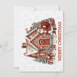 Weihnachtskarte des Weihnachtsmanns