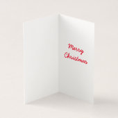 Weihnachtskarte des Weihnachtsmanns (Innenseite)