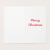 Weihnachtskarte des Weihnachtsmanns (Innenseite Aufgefaltet)