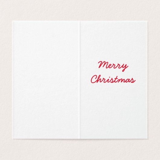 Weihnachtskarte des Weihnachtsmanns (Innenseite Aufgefaltet)