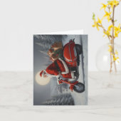 Weihnachtskarte des Weihnachtsmanns 2 Karte (Gelbe Blume)